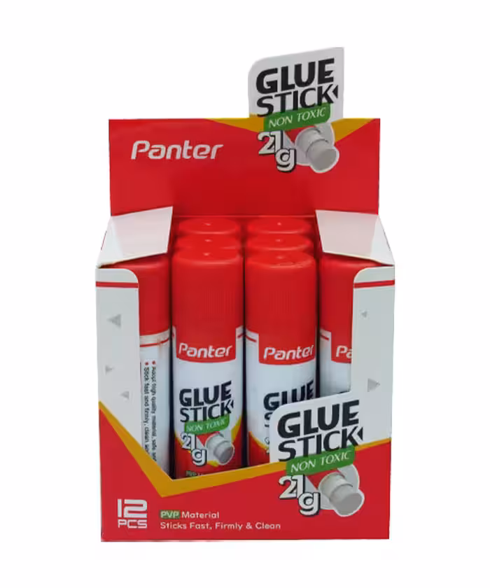 چسب ماتیکی  پنتر 21 گرم بسته(12عددی)