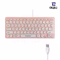 مینی کیبورد جرتک مدل DK500 رنگ صورتی