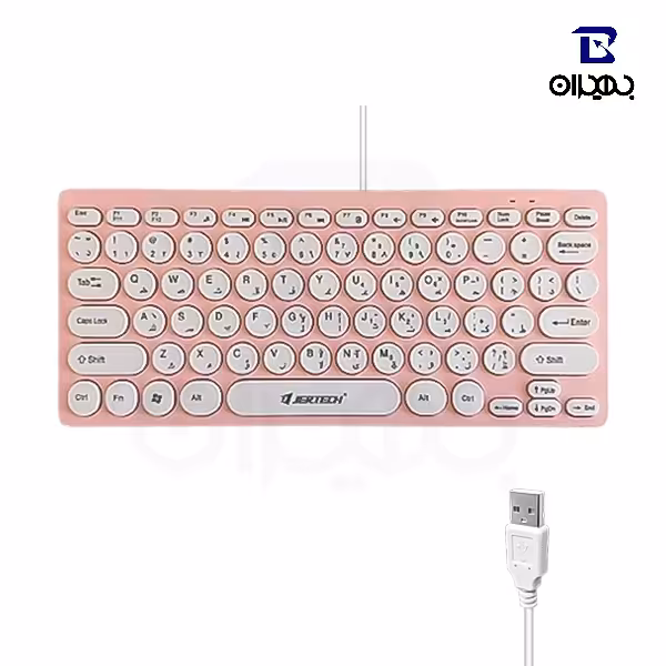 مینی کیبورد جرتک مدل DK500 رنگ صورتی