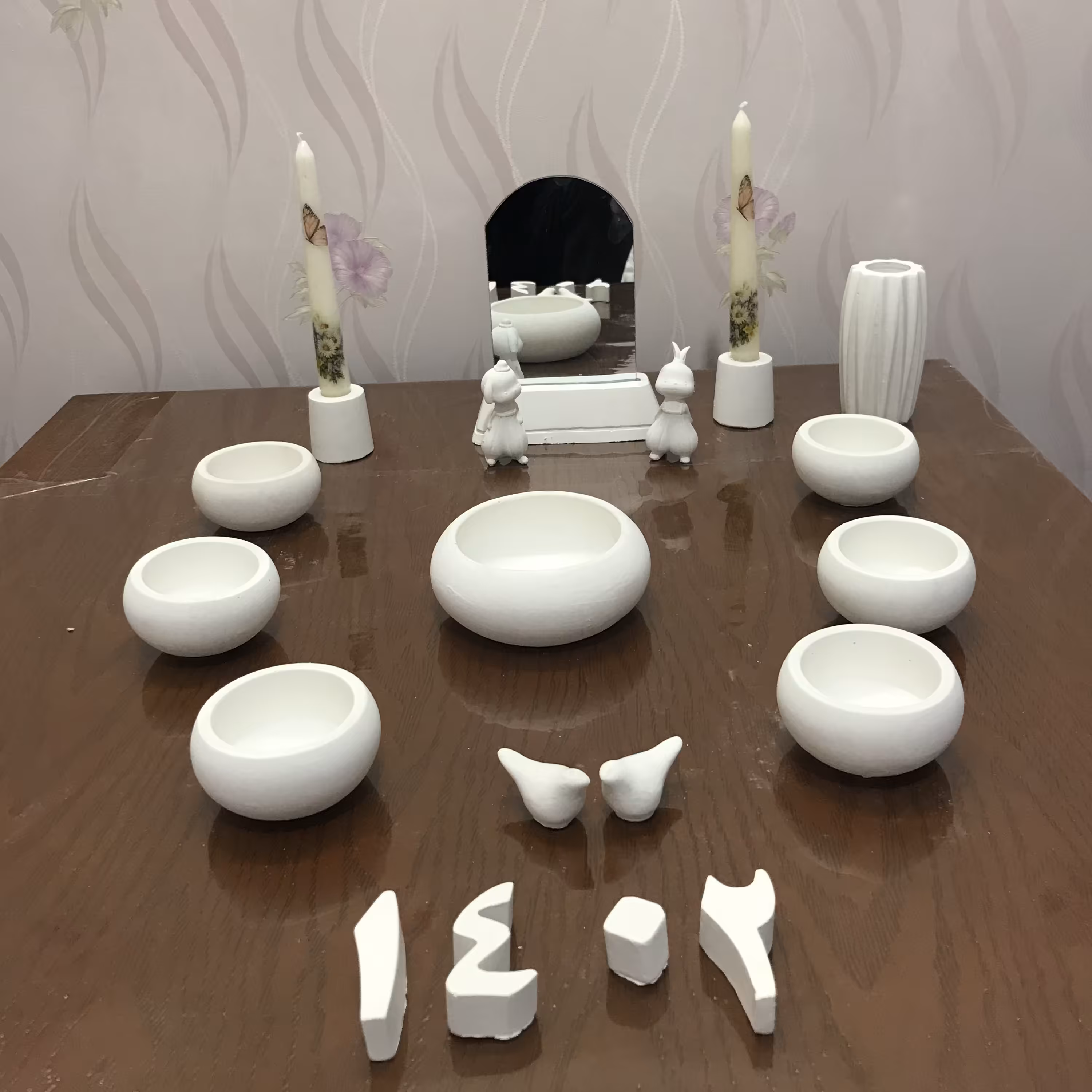 هفت سین بتنی و بیس خام