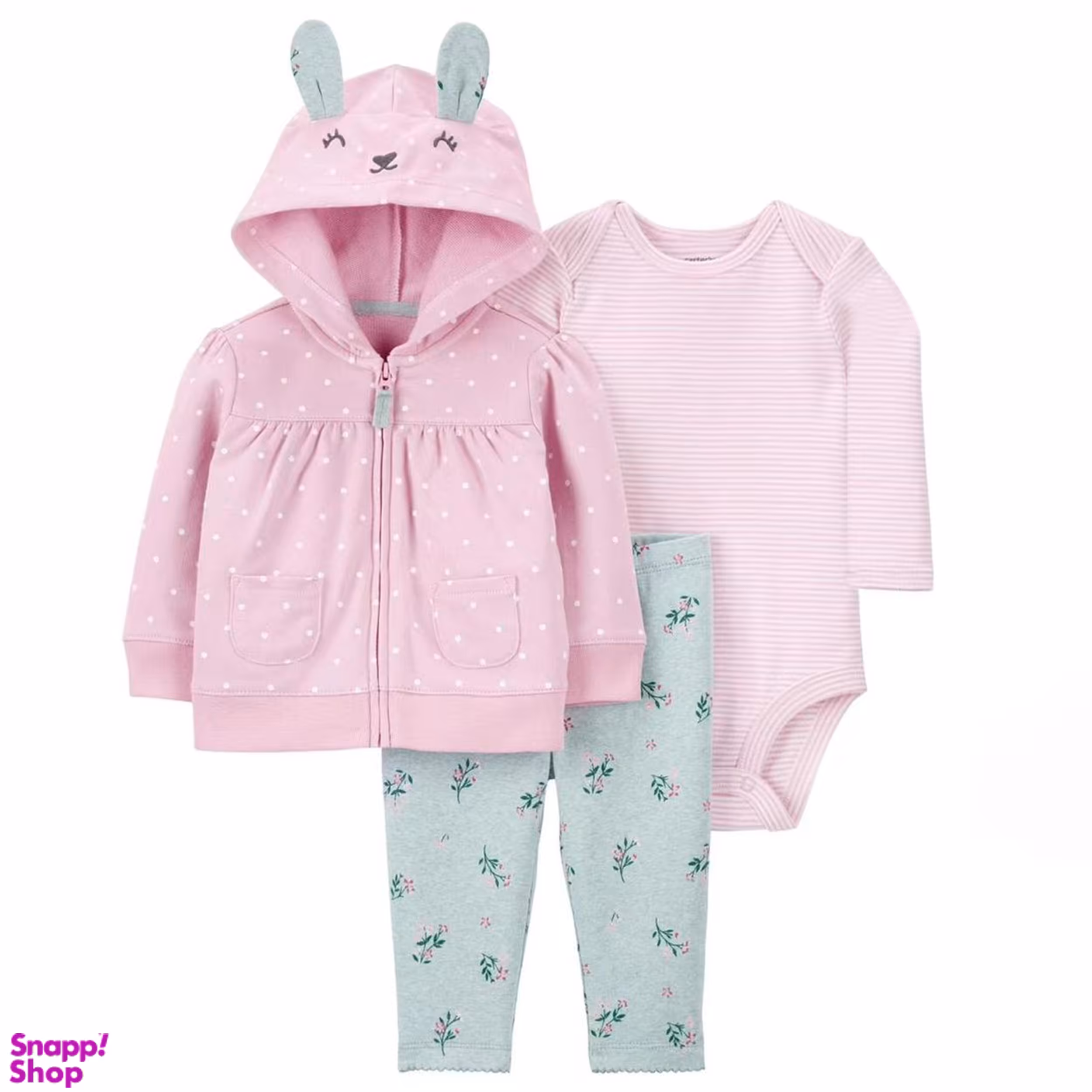 ست سویشرت و بادی و شلوار نوزاد کد 1548