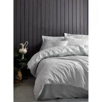 ست کاور کاتن باکس مدل Jakarli SatenLeaf Buz Mavi دو نفره 6 تکه