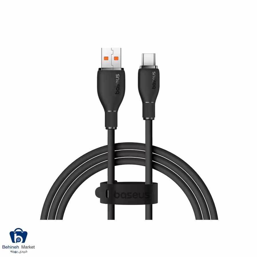 کابل شارژ Type-C به USB-A باسئوس مدل Pudding P103557031 طول 1.2 متر