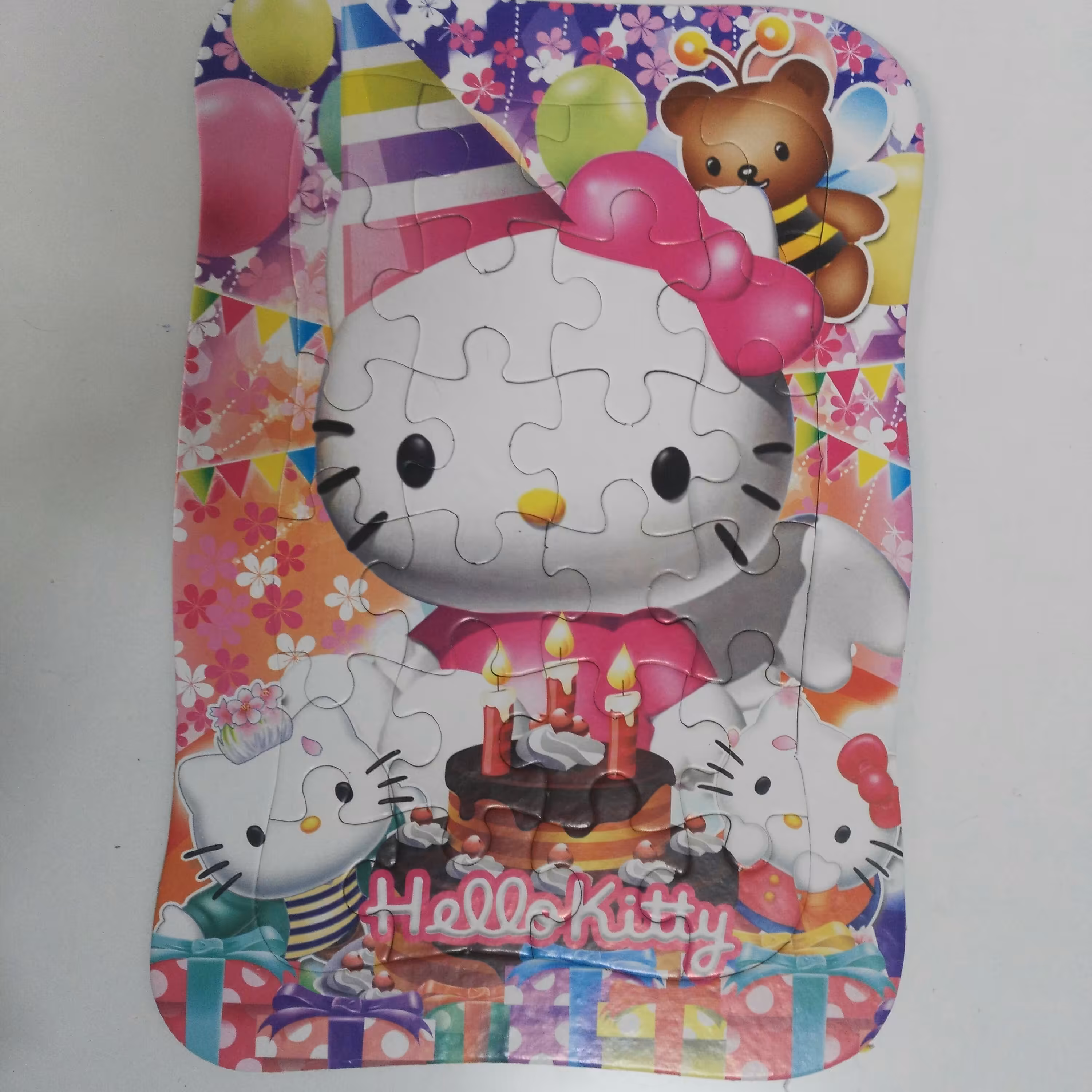 پازل طرح کیتی 3در ابعاد 22*32 و 24تکه