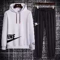 ست هودی و شلوار  طرح نایکی در 4 رنگ  سفید

