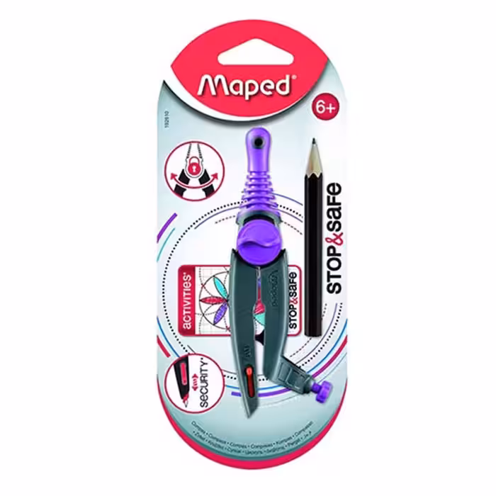 خرید پرگار مداد گیر Maped مدل Stop &amp; Safe کد 192610