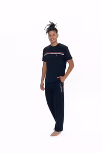ست پیژامه آبی مردانه پایه چوگان ASSN. لباس خواب T خانه ILC2. U.S. Polo Assn.