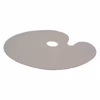 پالت رنگ خرم - مدل تخت - پلاستیک سخت - مناسب برای رنگ روغن گواش و اکریلیک (پس کرایه)