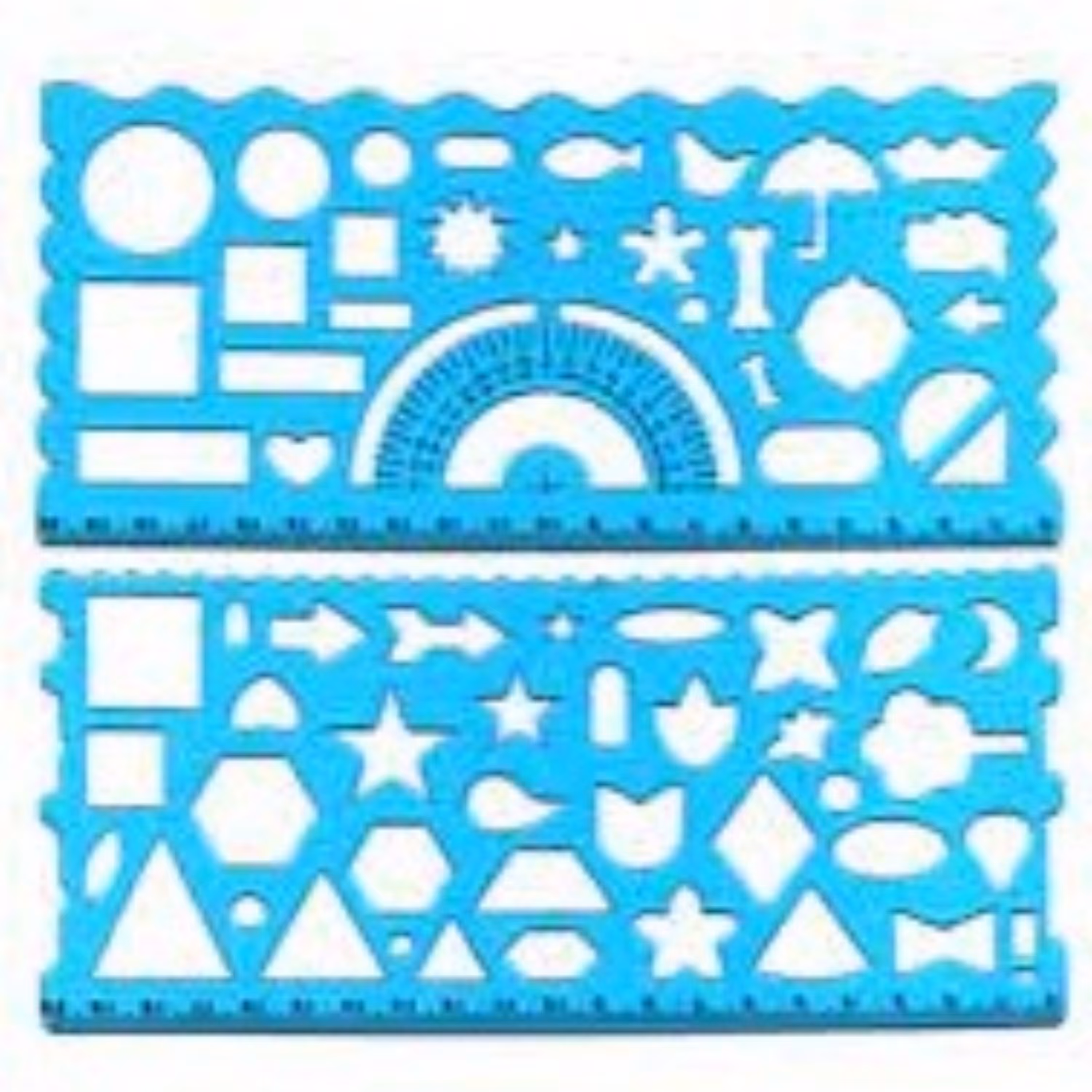 خط کش شابلون جفتی ژله ایی