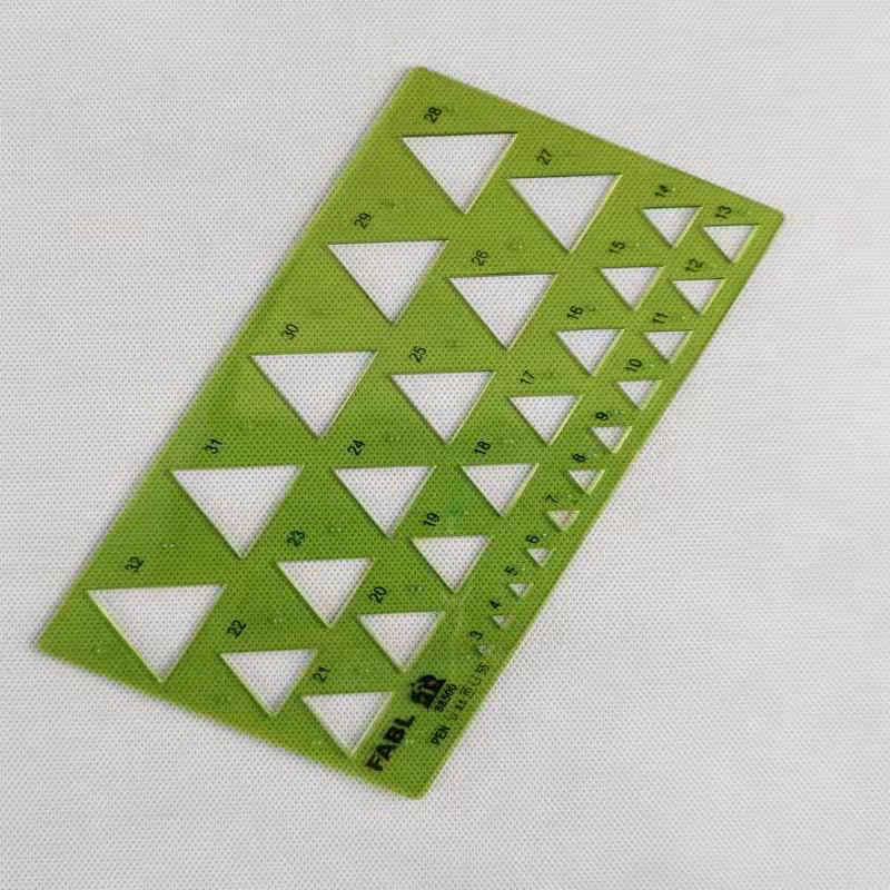 خطکش شابلون  مثلث مهندسی فابل