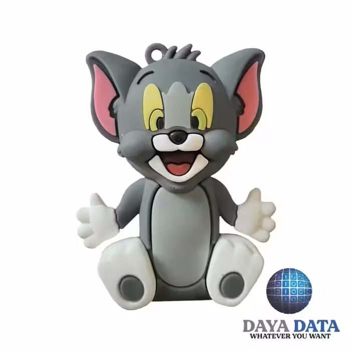 فلش مموری فانتزی دایا دیتا تام خندان مدلPC1024-7 ظرفیت128GB-USB2 رنگ طوسی