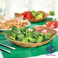 سبد نان و سبزی 3 عددی لیمون مدل بامبو