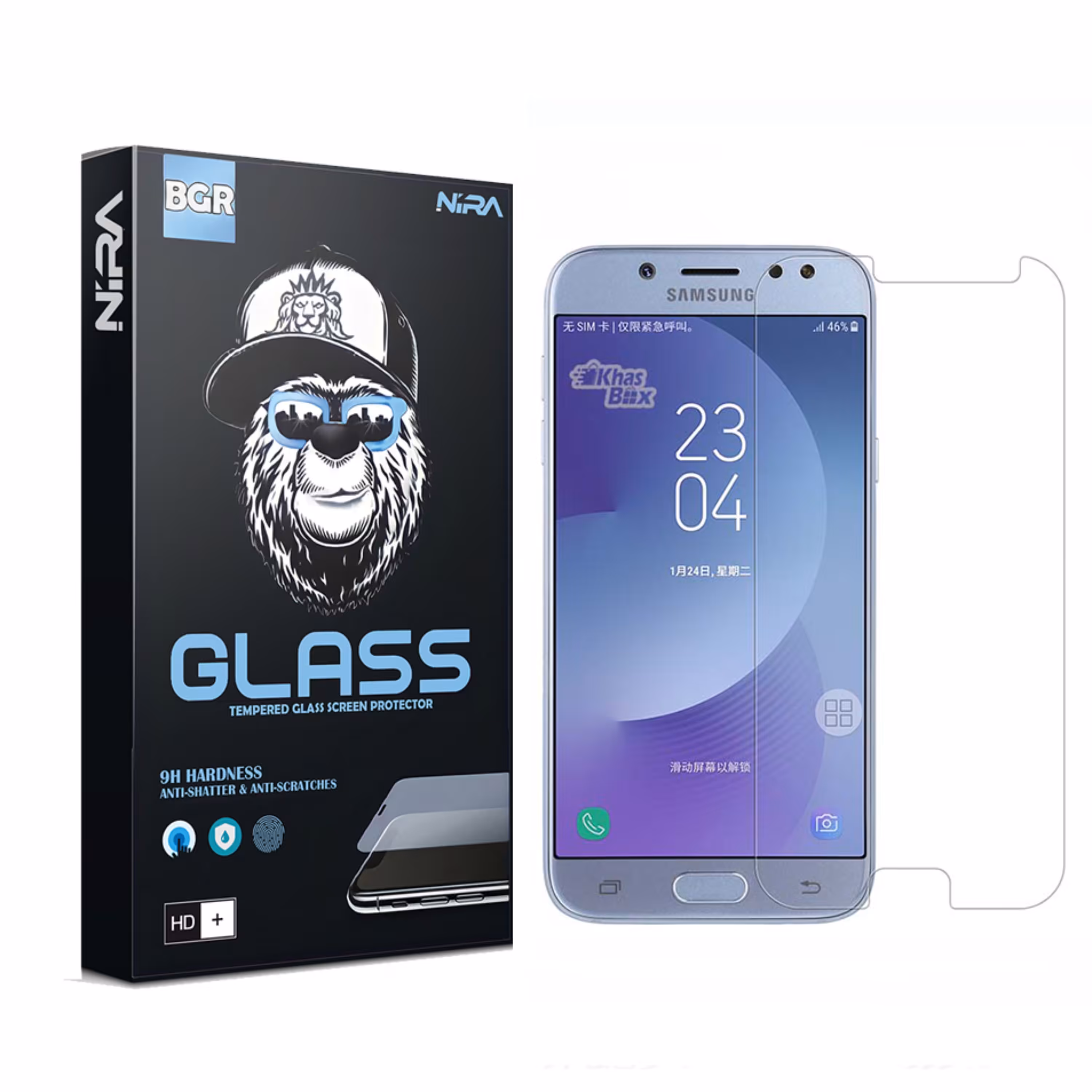 گلس شیشه ای نیرا  مناسب برای مدل J5 Prime