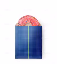 موکاپ بسته بندی دونات لایه باز | گرافیک با طعم تربچه