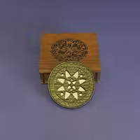 قاب آینه جیبی چرم طبیعی دستدوز