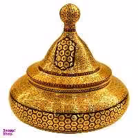 شکلات خوری خاتم زمینه مس مدل 348281 جعفری جبلی