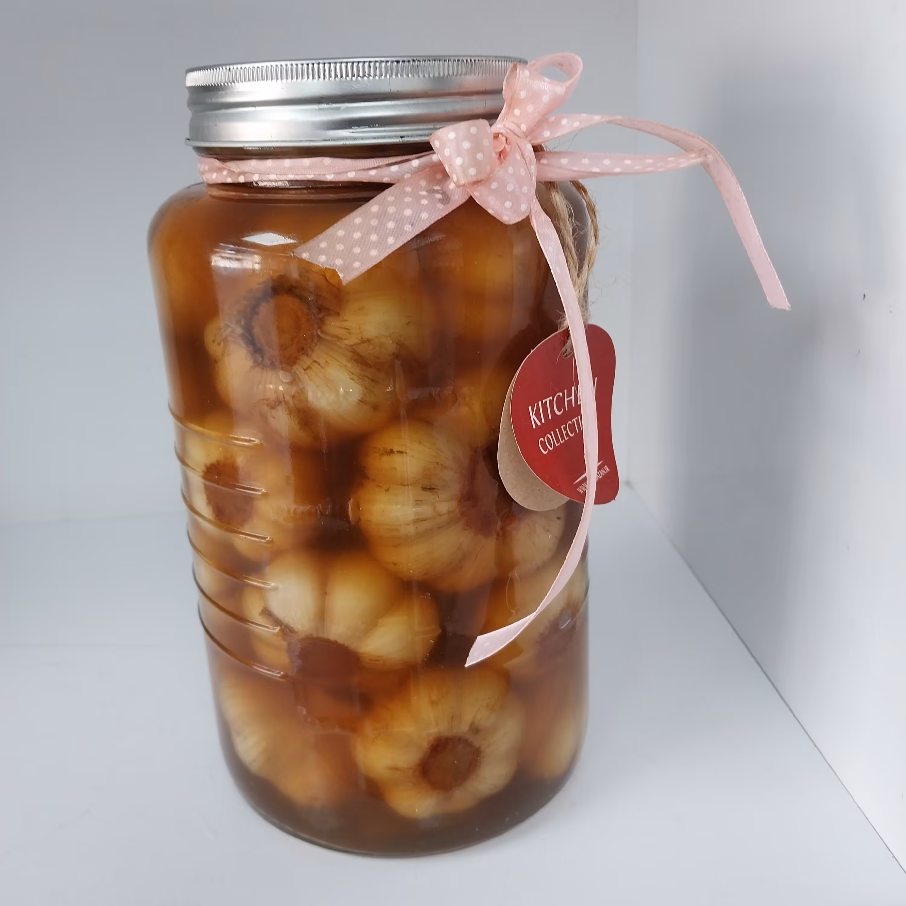 سیر ترشی شیشه ای  1ساله طبیعی.ترد