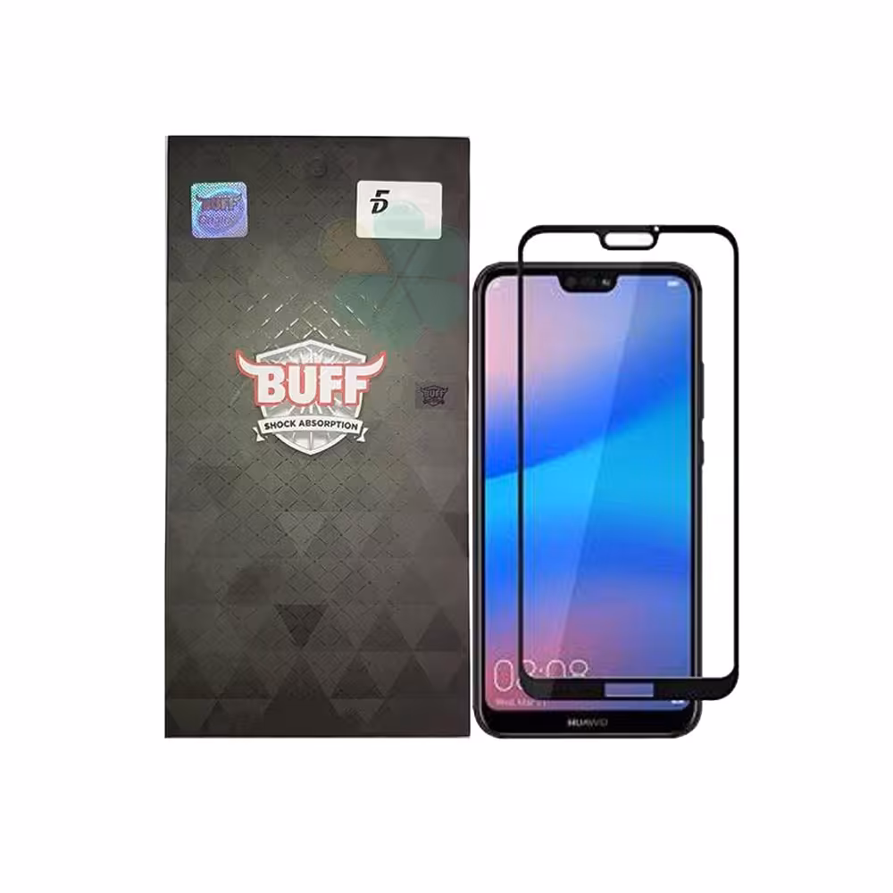 محافظ صفحه شیشه‌ای بوف 5D گوشی Huawei Nova 3e / P20 Lite