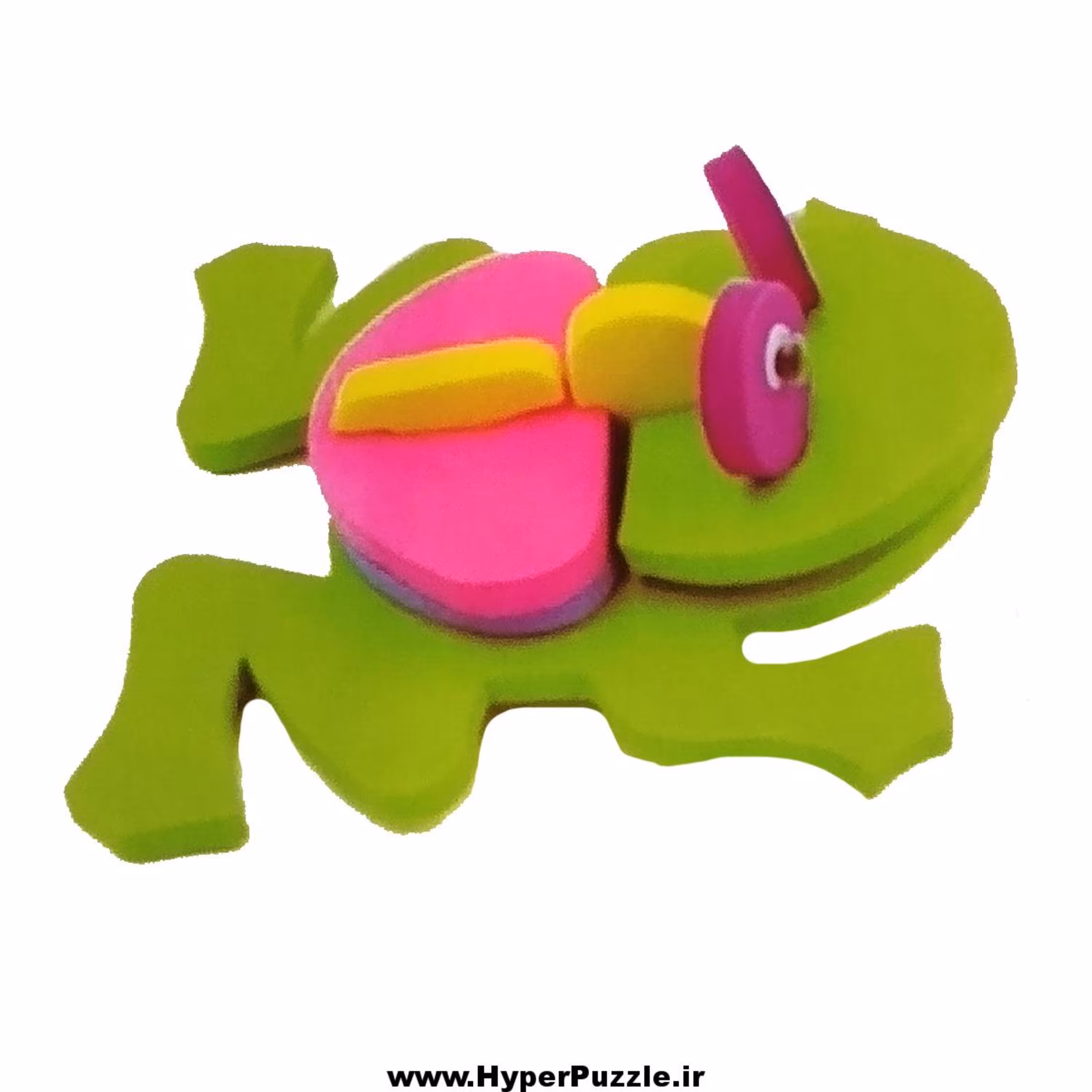 پازل فومی سه بعدی طرح قورباغه