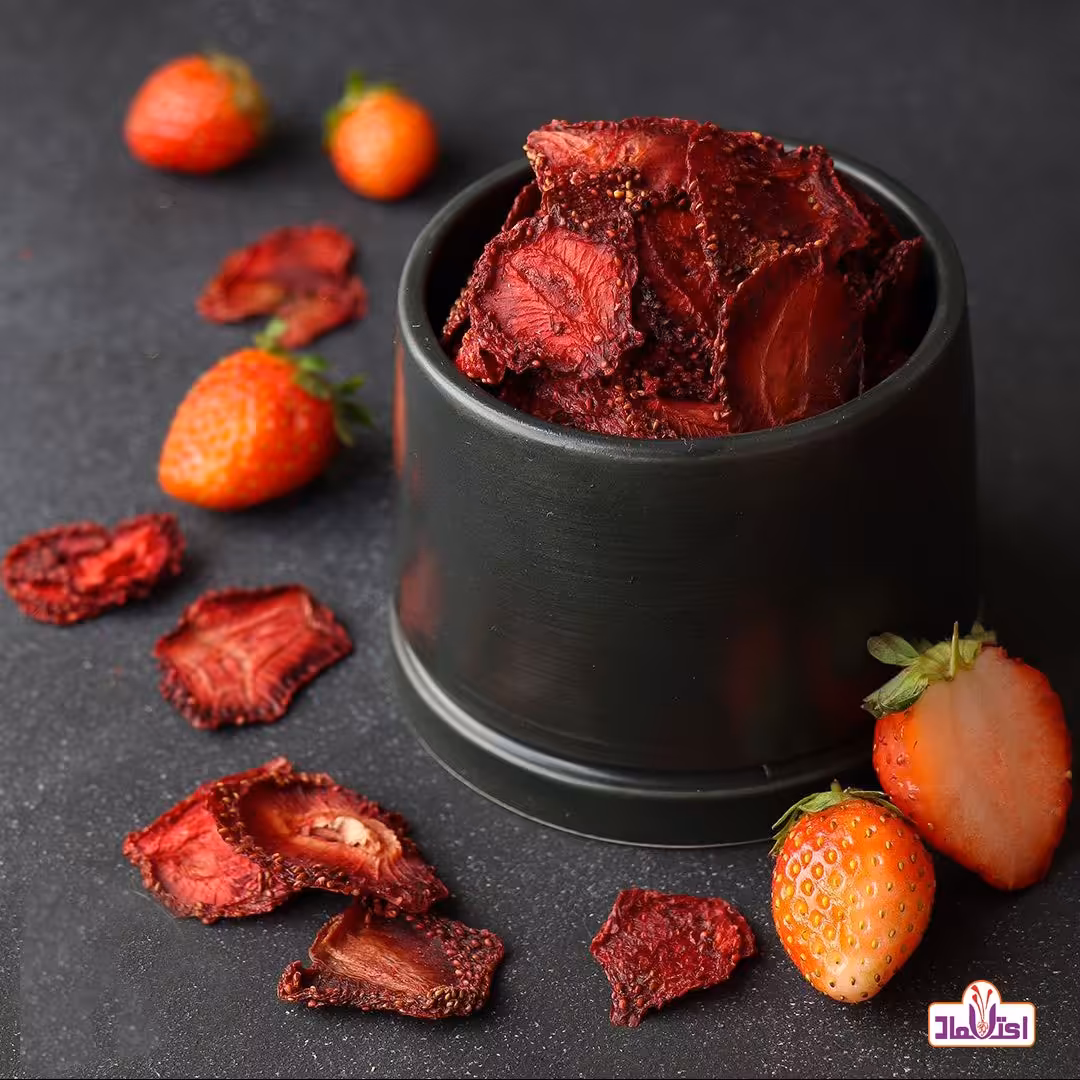 توت فرنگی خشک یک کیلویی اعتماد درجه یک و خوشمزه