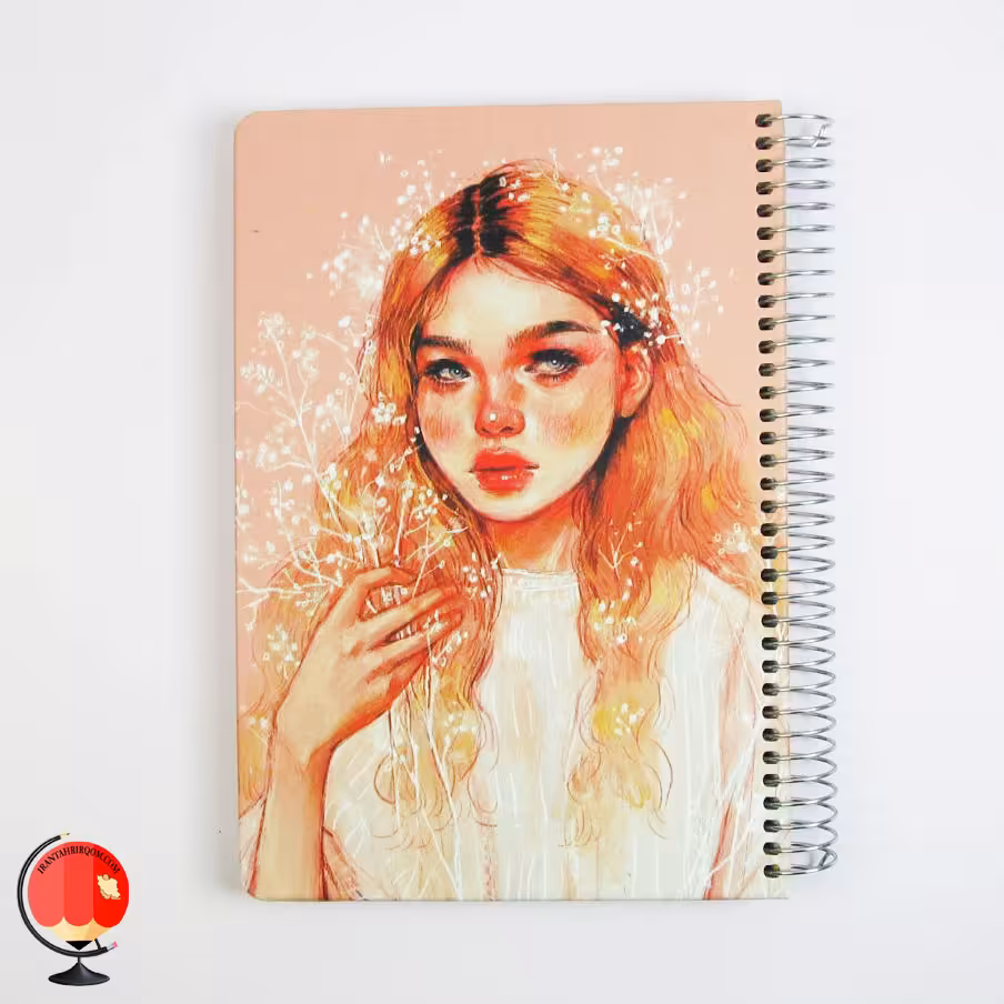 دفتر مشق 100 برگ سیمی طرح بلوند جلد سخت سویل