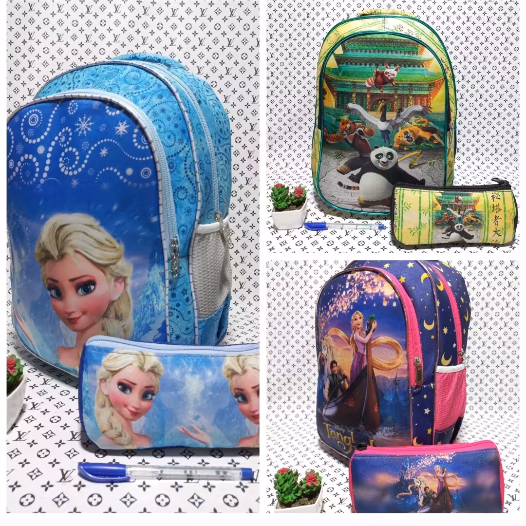 کوله مدرسه طرح پسرانه دخترانه جنس درجه یک