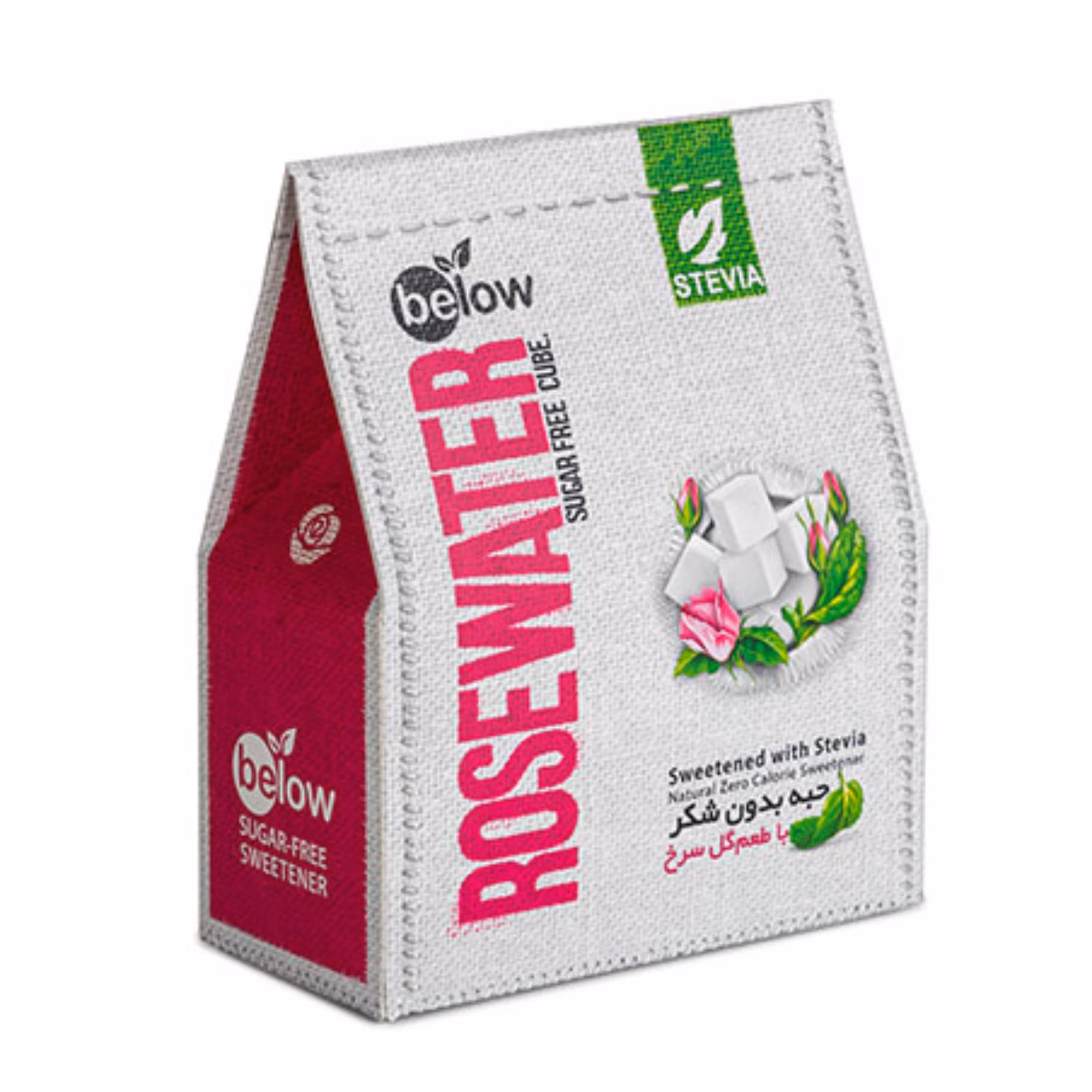 قند بدون شکر با طعم گل سرخ 300 گرمی بی لو(برپایه استویا)