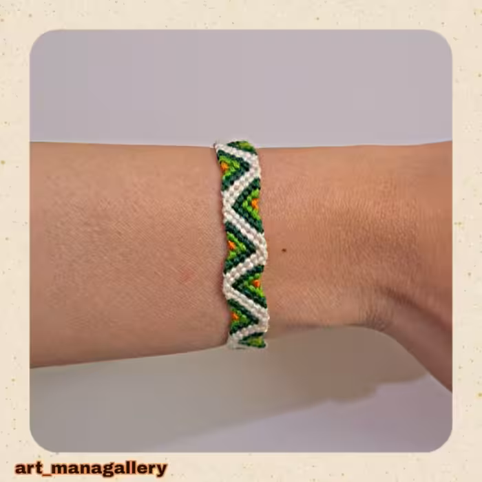 دستبند دوستی  رنگی طرح  آواکادوو 