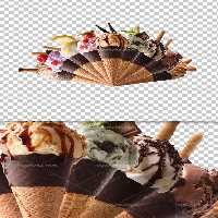 عکس بستنی قیفی دوربری | گرافیک با طعم تربچه