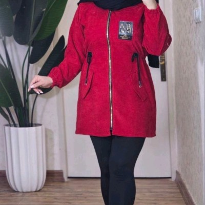 مانتو اسپرت زنانه مخمل مدل مانتو مخمل کبریتی