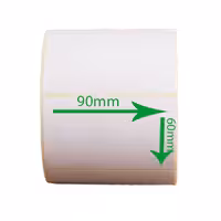 لیبل کاغذی 90*60 رول 1000 عددی