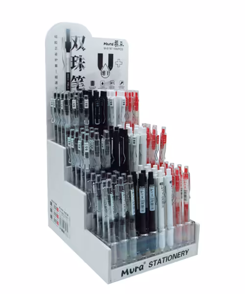 خودکار فشاری مورا استندی شفاف 108عددی کد8197