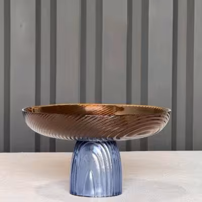 ظرف پذیرایی شیشه ای دستساز وارداتی