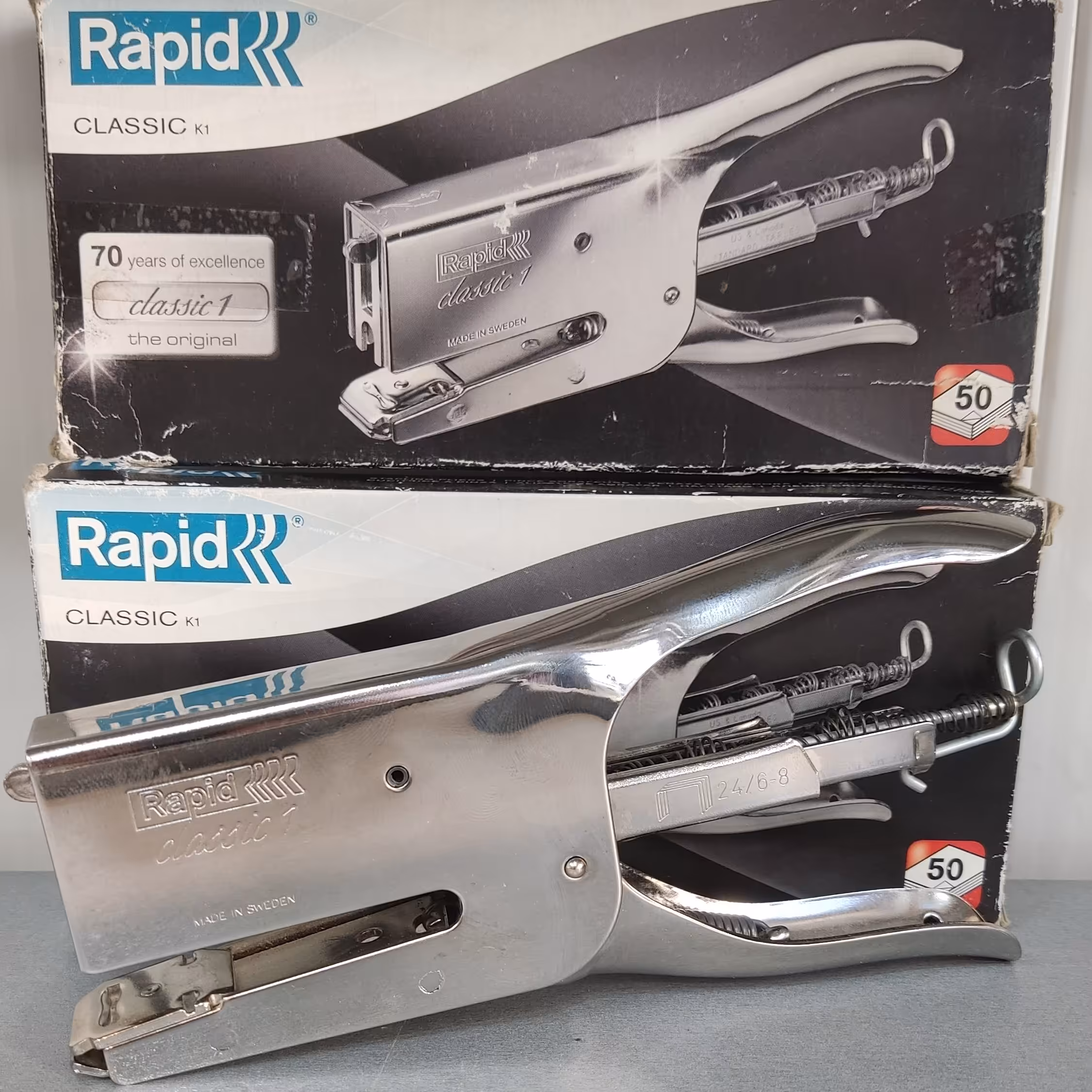 دستگاه منگنه انبری راپید مدل Rapid K1 ساخت کشور سوئد