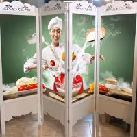 پاراوان تصویری رستورانی PA-379 (پرداخت کرایه پس از تحویل)