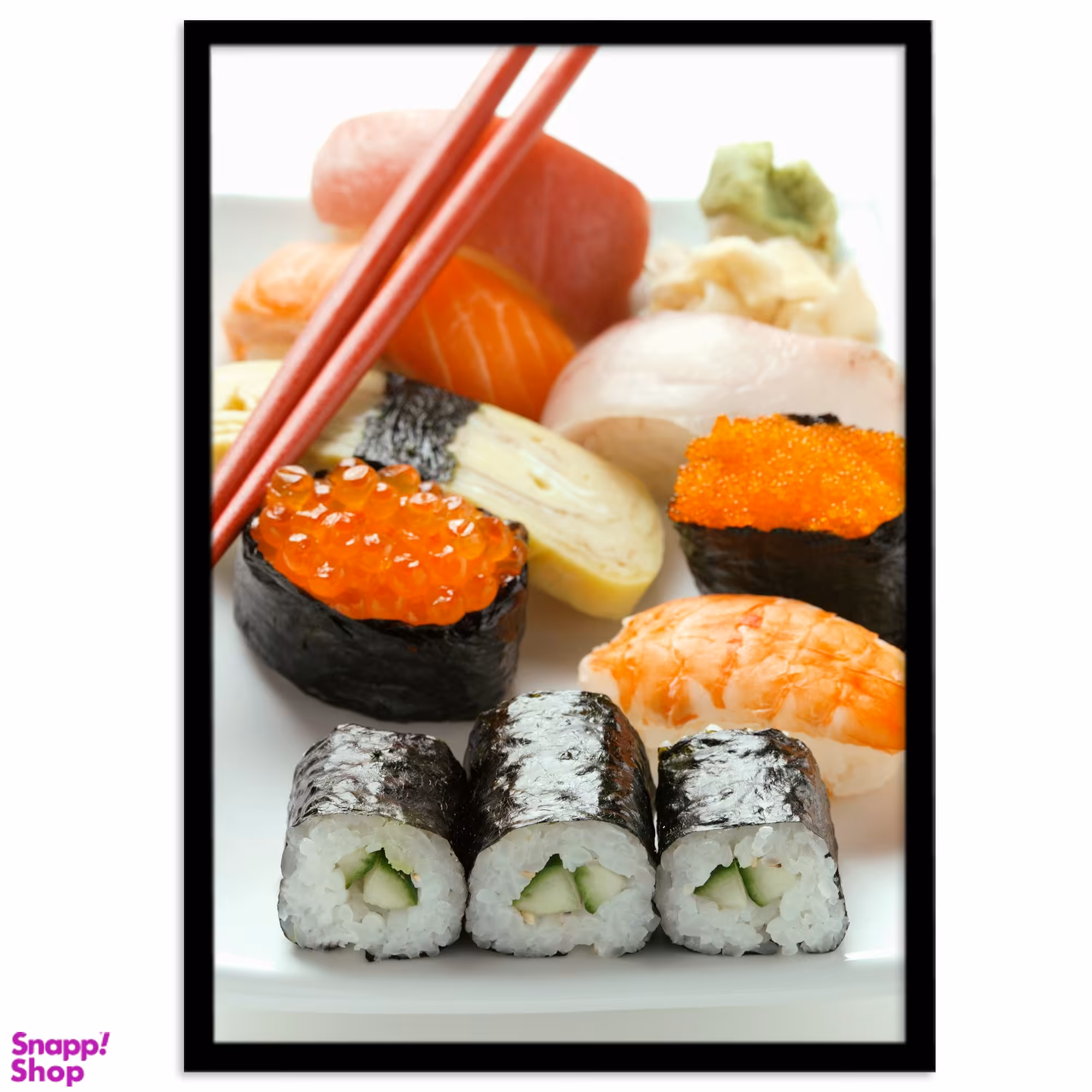 تابلو بکلیت طرح بشقاب سوشی مدل B-s494