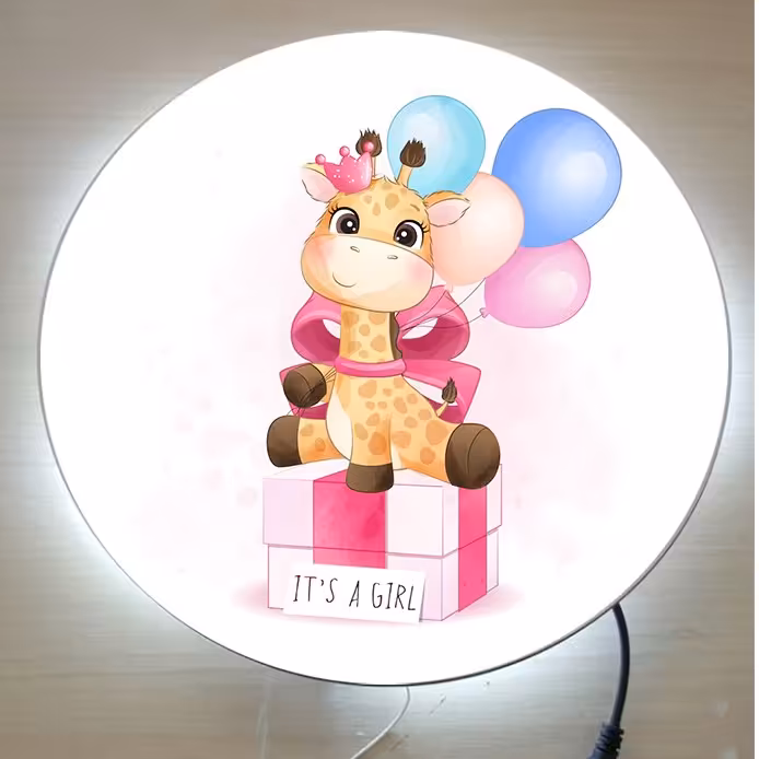 چراغ خواب کودک طرح بچه زرافه نار کد8 (پس کرایه)