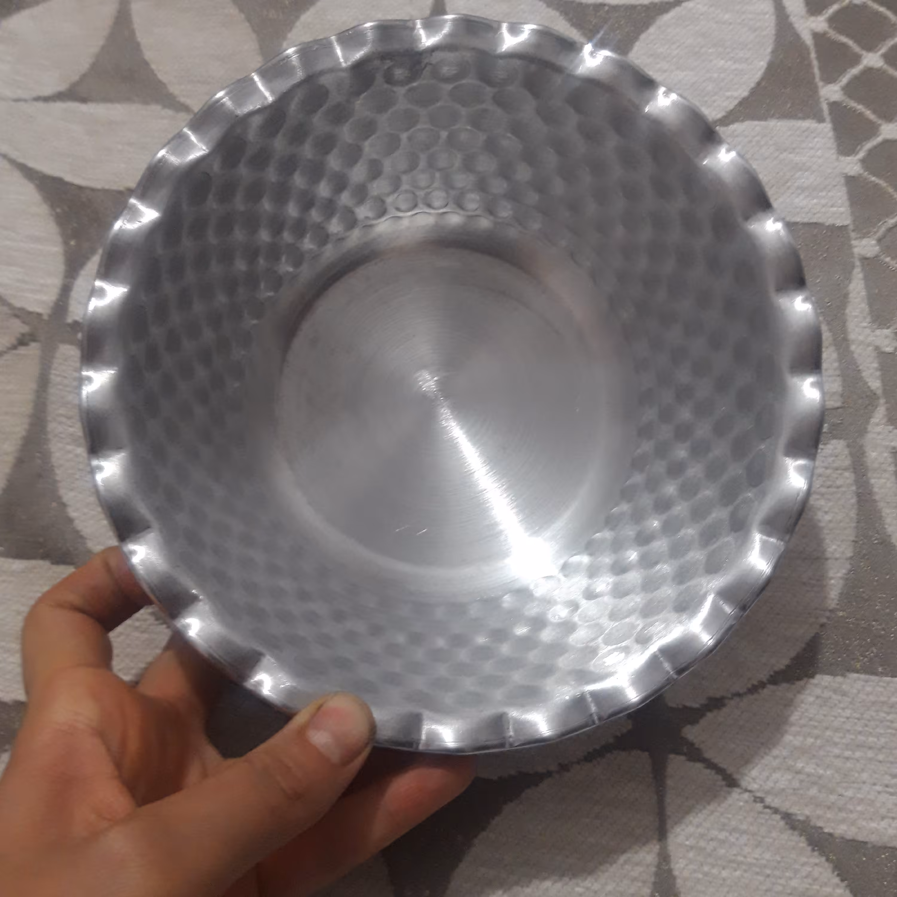 کاسه روحی چکشی قطر 12سانت(مناسب ماست و سالاد) مجموعه 6عددی 