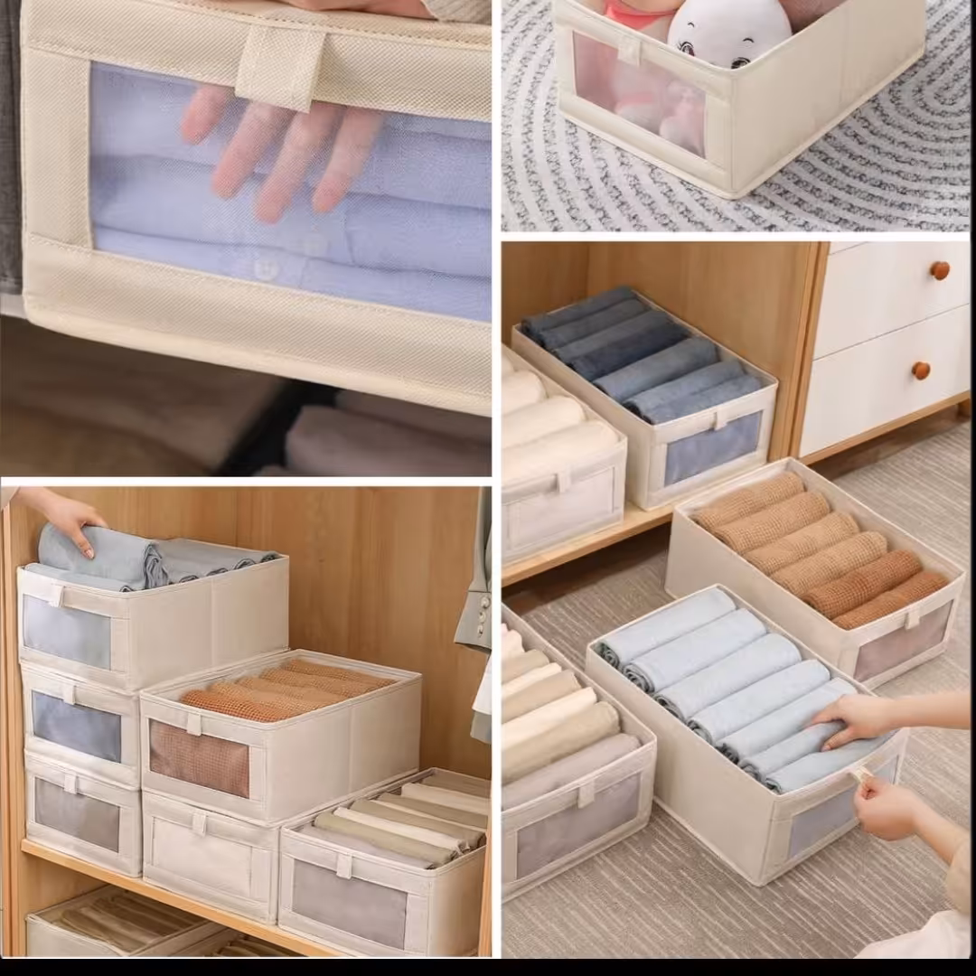 باکس نظم دهنده ی و شلوار تاشو پنجره ای