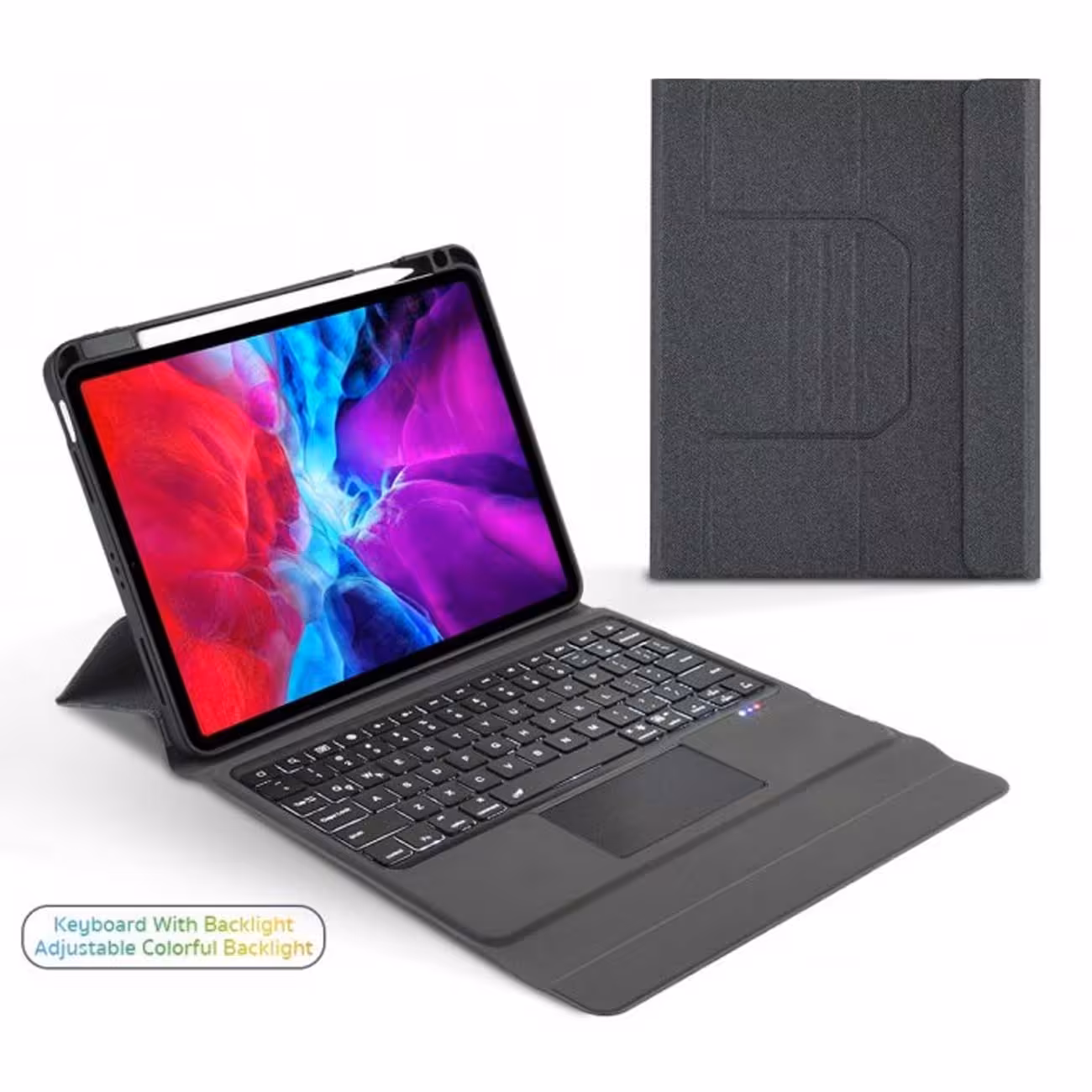 قاب کلاسوری بلوتوثی کیبورددار آیپد ایر 4 و 5 10.9 اینچ و آیپد پرو 11 اینچ (2020، 2021) کوتسی 61013