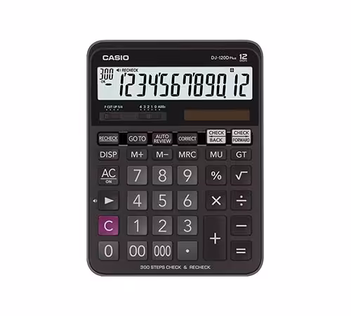 ماشین حساب کاسیو مدل DJ-120D Plus