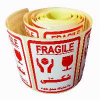برچسب هشدار آسانکار طرح شکستنی کد F1 بسته 100 عددی 60x90 میلیمتر
