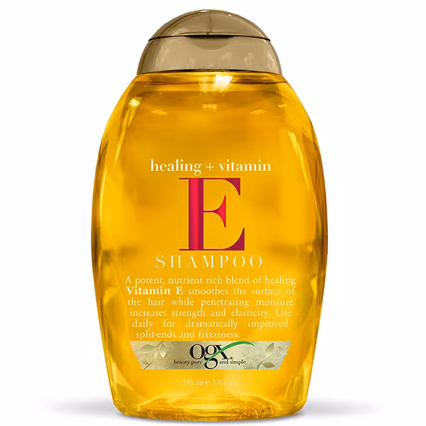 شامپو ویتامین ای او جی ایکس OGX | موی خشک آسیب دیده | 385 میل