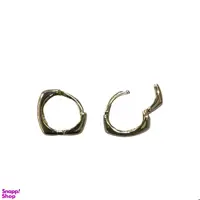 گوشواره طلا 18 عیار زنانه طرح آینه ای کد 544