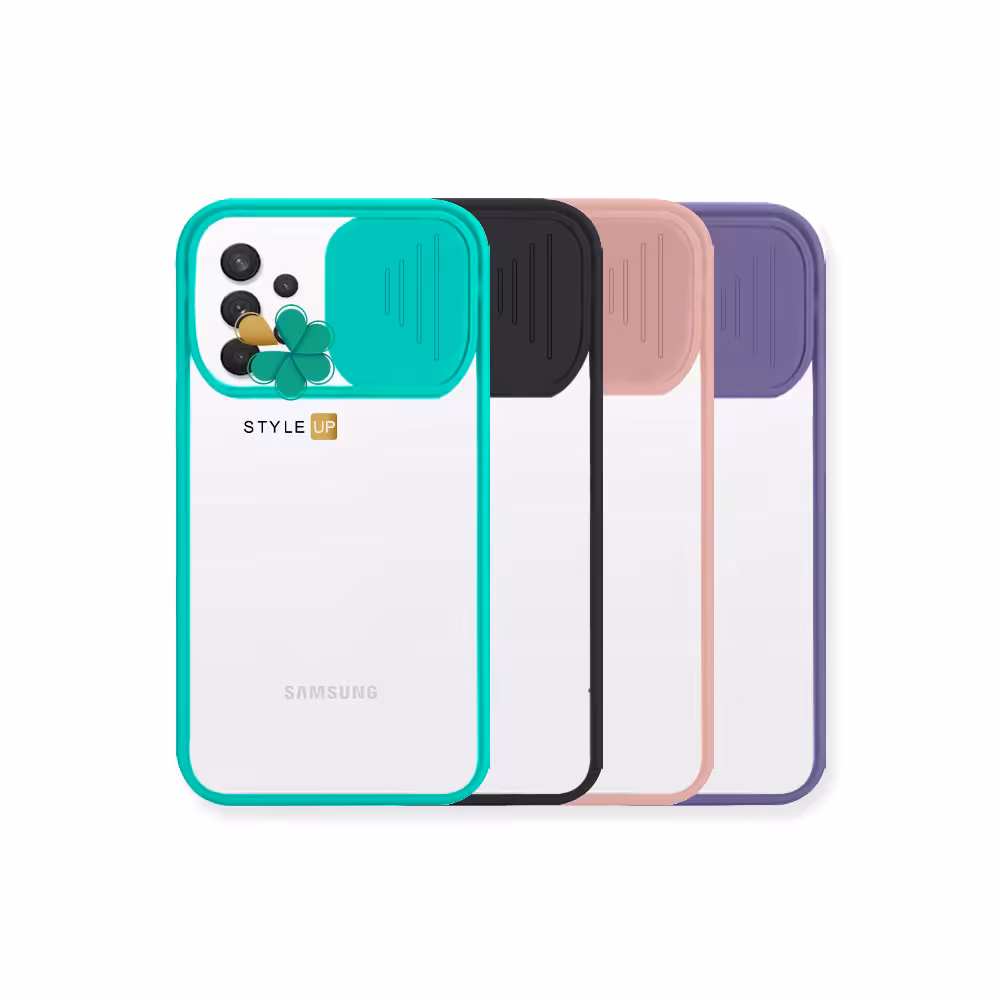 قاب پشت طلق گوشی سامسونگ Galaxy A32 5G مدل محافظ لنزدار کشویی