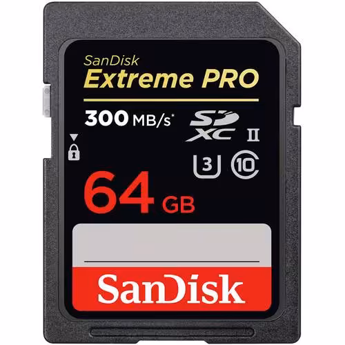 کارت حافظه سن دیسک SanDisk 64GB Extreme PRO SDXC Card 300MB/s