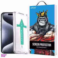 محافظ صفحه نمایش اپیکوی مدل Xundd Axe Easy install مناسب برای گوشی موبایل اپل iPhone 15 Pro