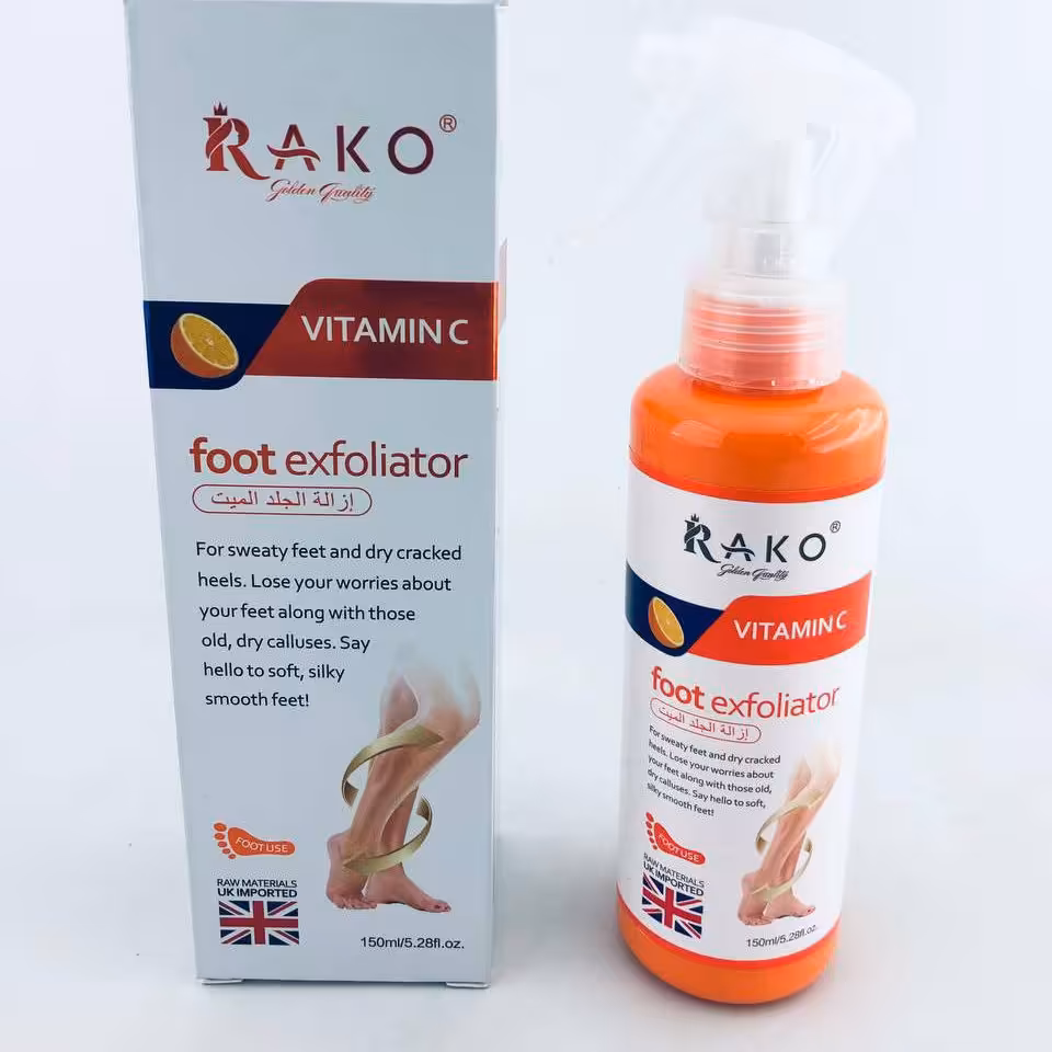 اسپری لایه بردار ترک پا ویتامین c راکو