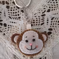 جاکلیدی نمدی فانتزی مدل میمون