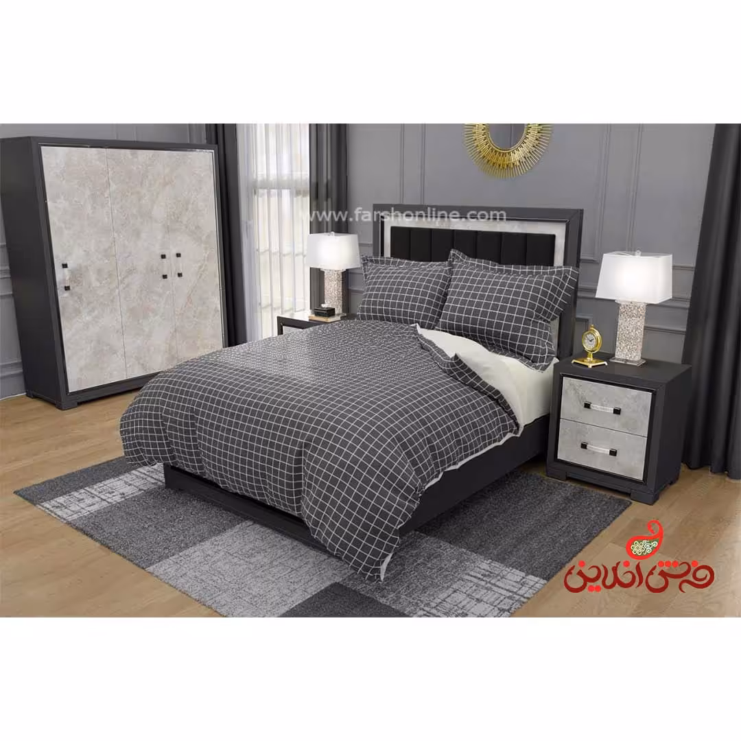 روتختی سه بعدی طرح چهارخونه ای کد 3176